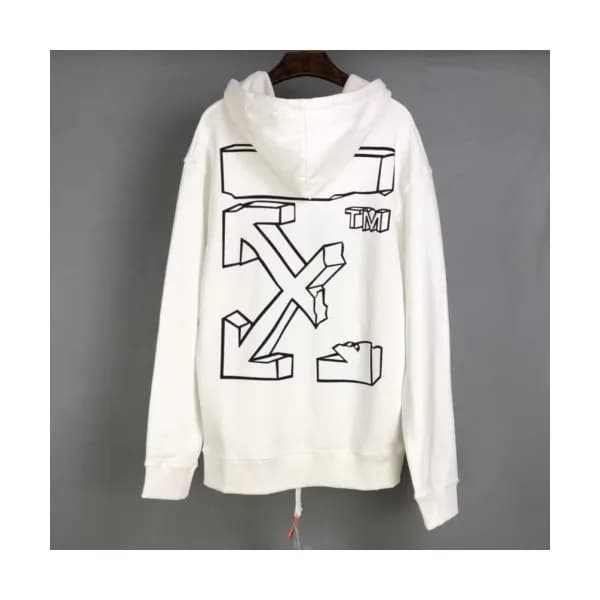 Off-white 2019 Mm/Wm Logo Cotton Oversize HoodT - … - 1