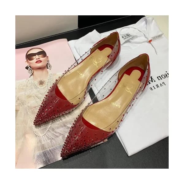 Christian Loubutin 2019 Ladies PVC Flat Shoes - 크리… - 1
