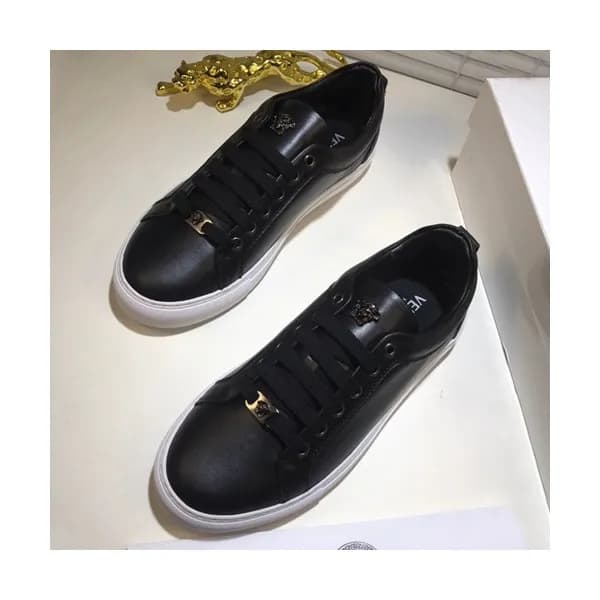 Versace 2019 Mens Leather Sneakers - 베르사체 2019 남성용… - 1