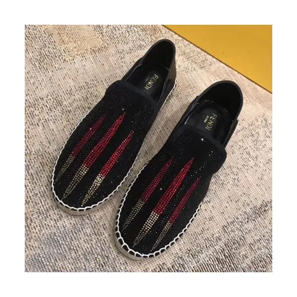 Fendi 2019 Mens Leather Slip On - 펜디 2019 남성용 레더 슬… - 1