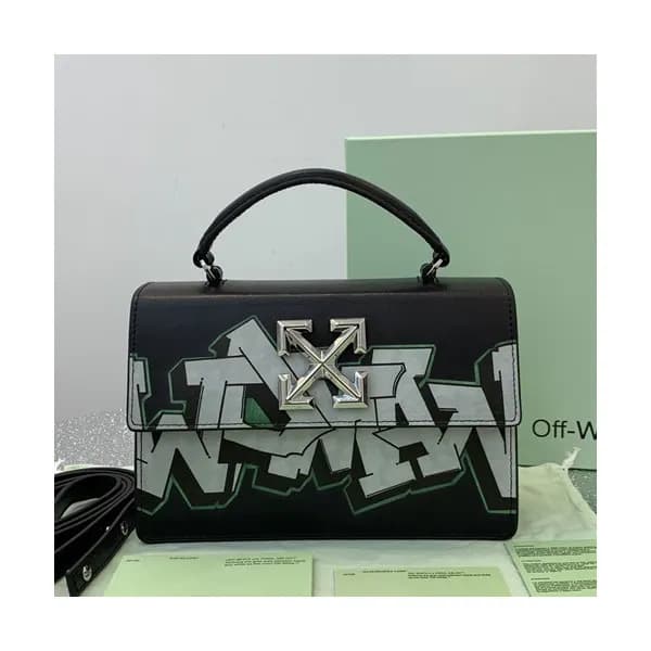 Off White 2019 Leather Tote Shoulder Bag,21.5cm - … - 1