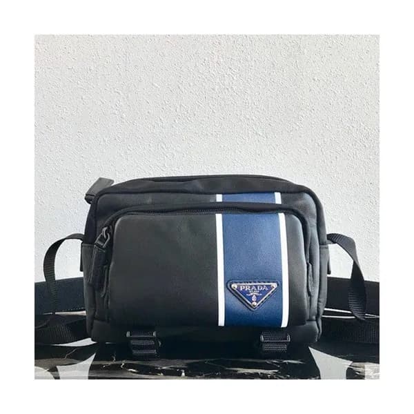 Prada 2019 Nylon & Leather Messenger Shoulder Bag,… - 1