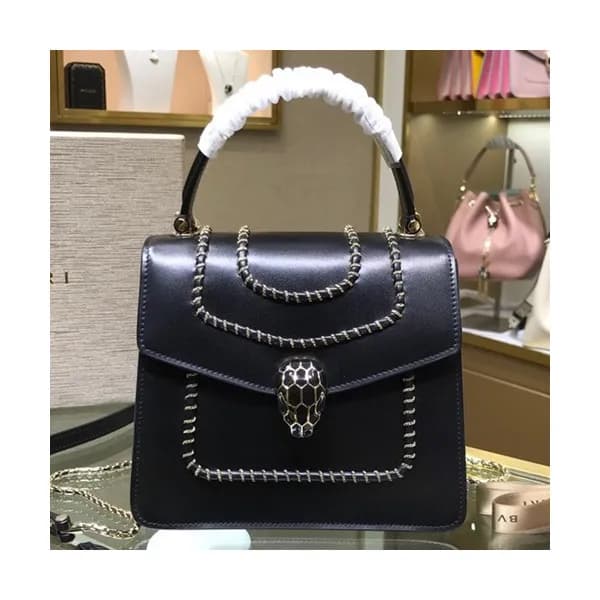 Bvlgari 2019 Serpenti Chain Tote Shoulder Bag,18CM… - 1