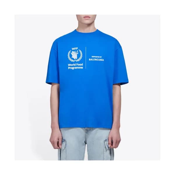 [발렌시아가]Balenciaga 2019 Mm/Wm Logo Cotton Short Sle… - 1