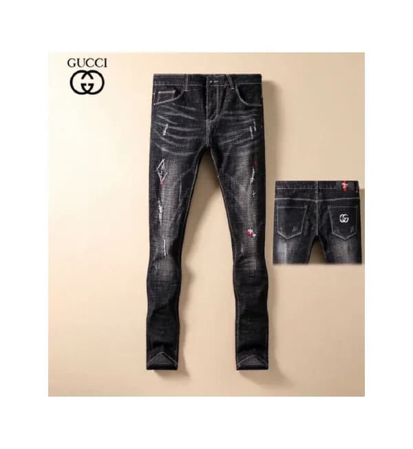 [구찌]Gucci 2020 Mens Casual Initial Logo Denim Pant… - 1