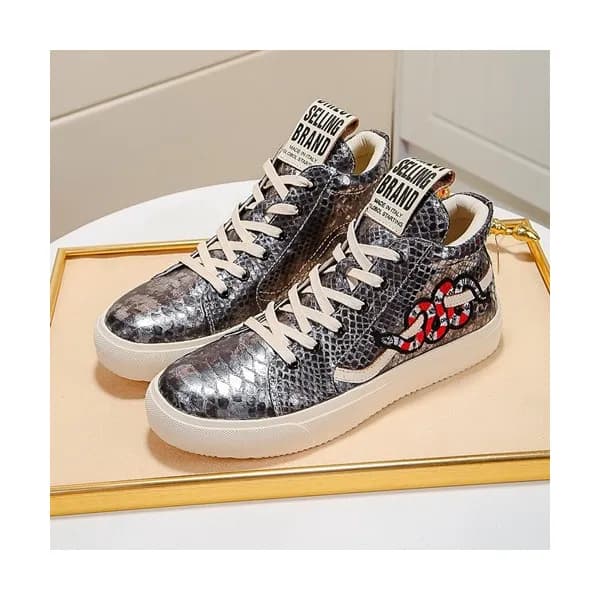Gucci 2020 Mens Leather Sneakers - 구찌 2020 남성용 레더… - 1