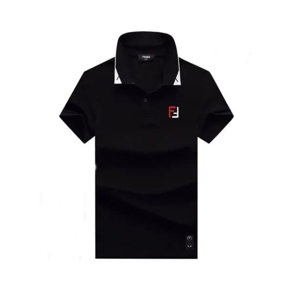 [펜디]Fendi 2020 Mens Logo Casual Cotton Polo Short … - 1