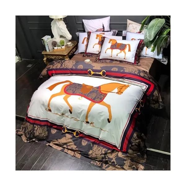 Hermes 2020 Supima Cotton Bedding 4 Set - 에르메스 202… - 1