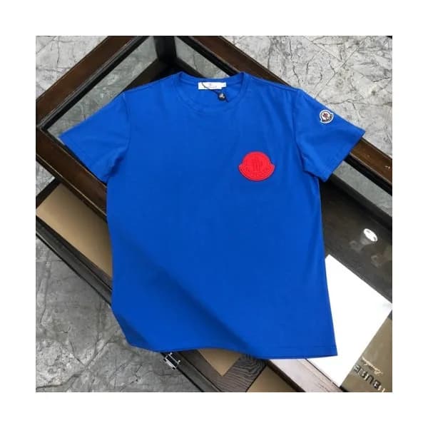 [매장판]Moncler 2020 Mens Logo Silket Crew-neck Short… - 1