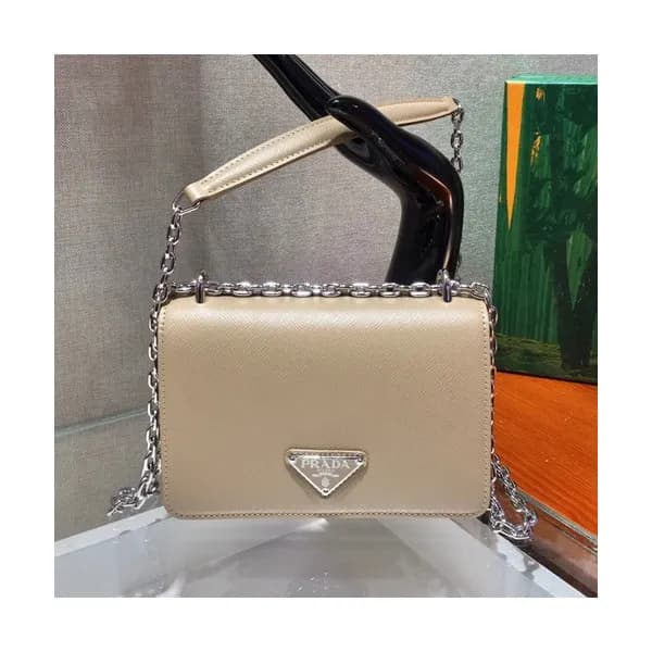 Prada 2020 Women Leather Chain Shoulder Bag ,18.5C… - 1