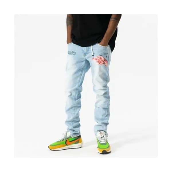Off-white 2021 Mens Logo Denim Jeans - 오프화이트 2021 … - 1