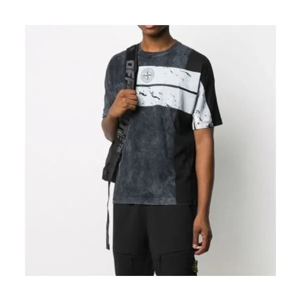 [스톤아일랜드]Stone Island 2021 Mens Crew-neck Cotton Sh… - 1