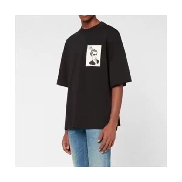 Ami Mm/Wm Casual Cotton Short Sleeved Tshirt Blac… - 1