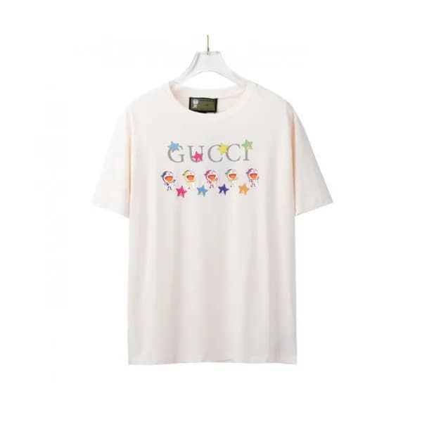 Gucci Mm/Wm Logo Short Sleeved Tshirts Ivory - 구찌… - 1