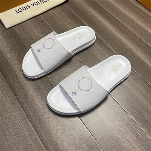 Louis Vuitton 2021 Men's Leather Slipper,LOUS2… - 1
