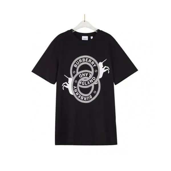 Burberry Mens Logo Cotton Short Sleeved Tshirts B… - 1