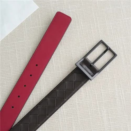Bottega Veneta 2021 Men's Leather Belt,3.5cm,B… - 1