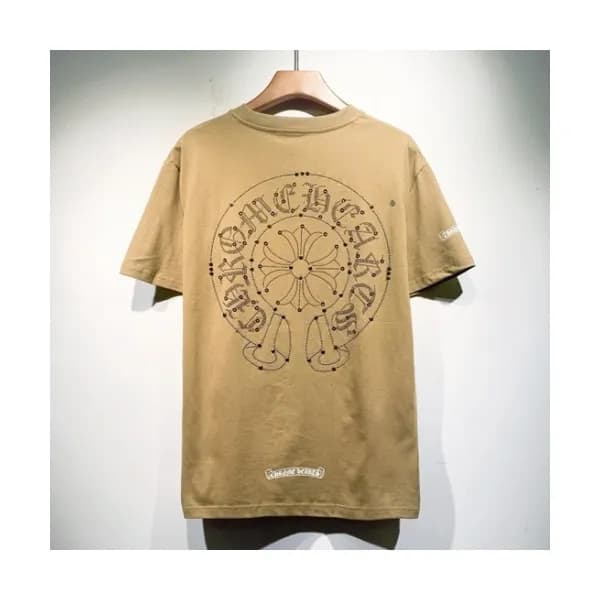 Chrome hearts Mens Logo Casual Short Sleeved Tshi… - 1