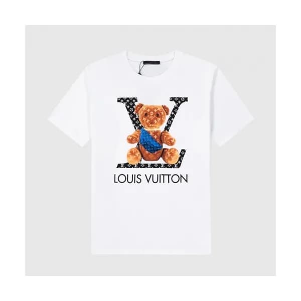 [추천템]Louis vuitton Mm/Wm Logo Short Sleeved Tshir… - 1