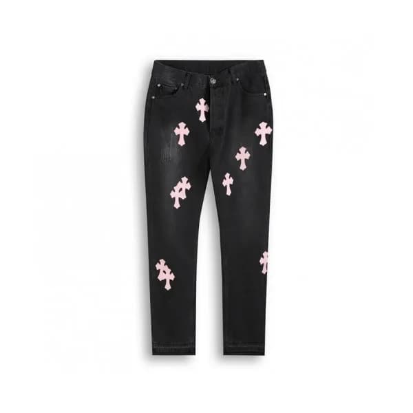 Chrom Hearts Mm/Wm Casual Denim Jeans Black - 크롬하… - 1