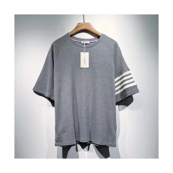 Thom Browne Mens Casual Short Sleeved Tshirts Gra… - 1