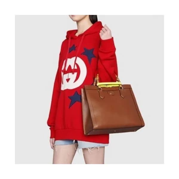 Gucci Mm/wm Logo Casual Oversize Cotton Hoodie Re… - 1