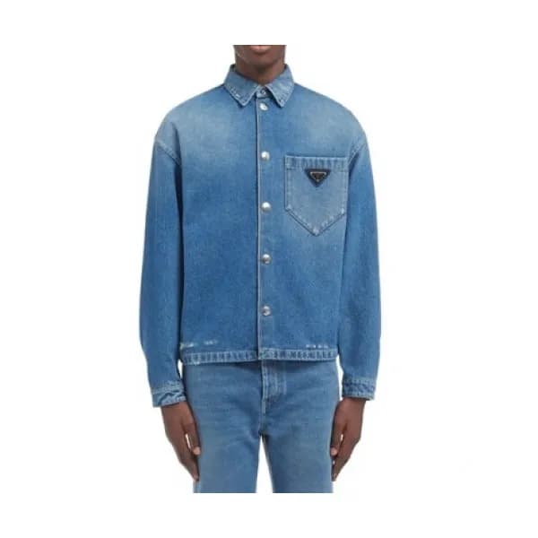 Prada Mens Basic Casual Tshirts Blue - 프라다 2021 남… - 1