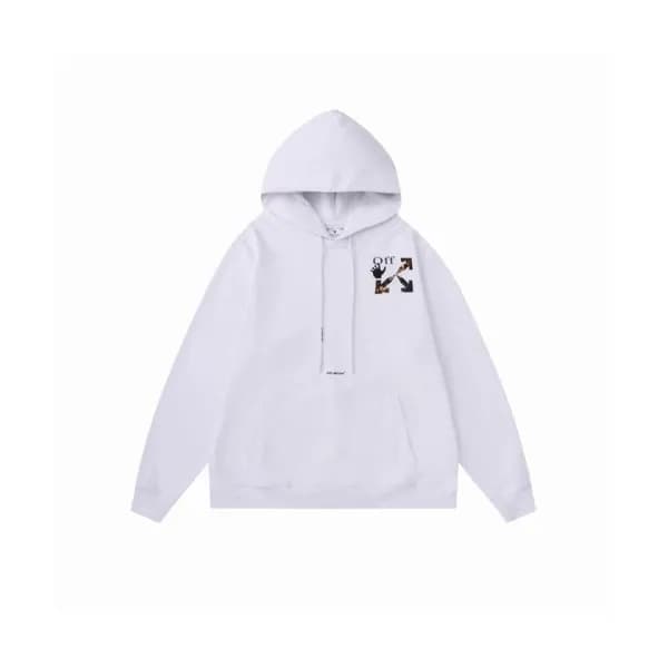 Off-white Mens Logo Cotton Hoodie White - 오프화이트 2… - 1