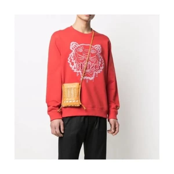 Kenzo Mm/Wm Signature Tiger Cotton Tshirts Red - … - 1