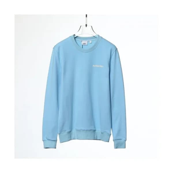 Burberry Mm/Wm Logo Casual Cotton Tshirts Blue - … - 1