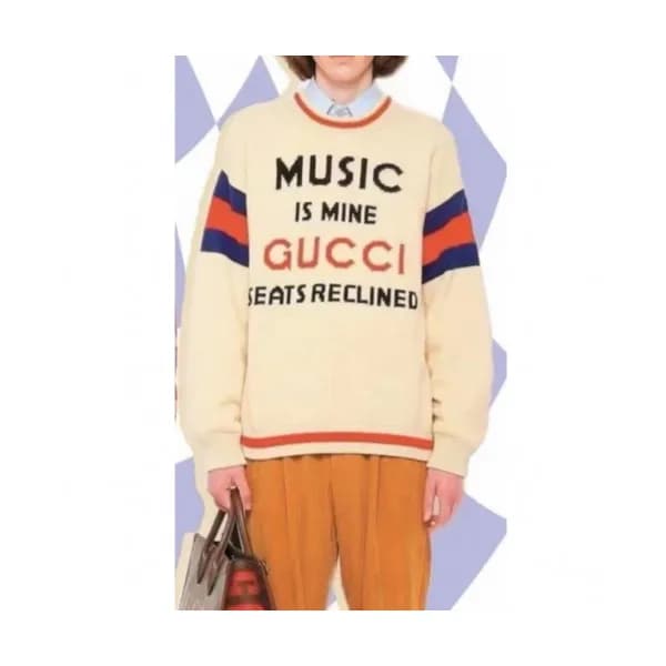 Gucci Mm/Wm Logo Crew-neck Sweaters Ivory - 구찌 20… - 1