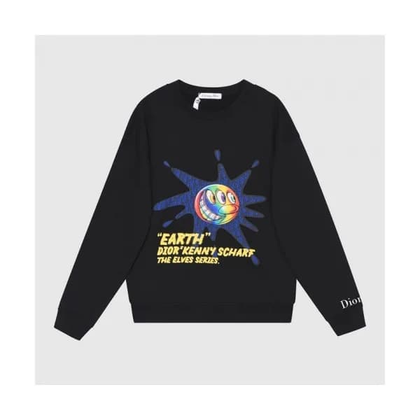 Dior Mens Retro Logo Tshirts Black - 디올 2021 남성 레… - 1