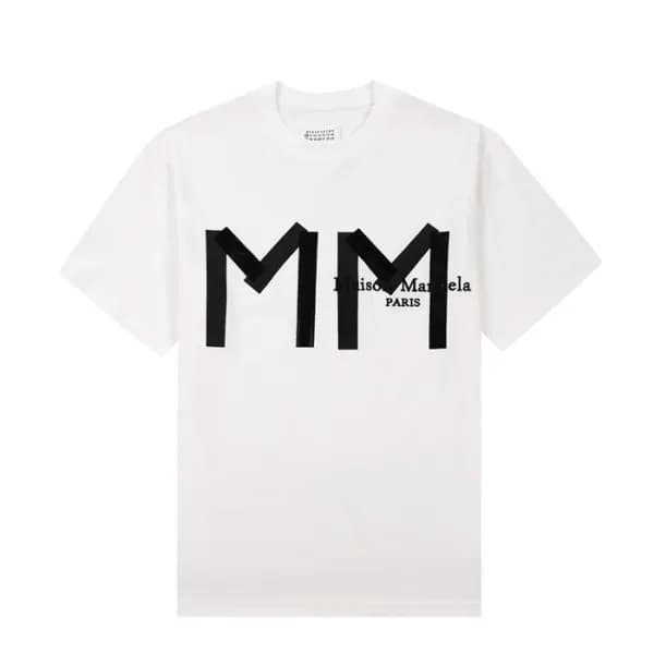 메종마르지엘라 남/녀 크루넥 화이트 반팔티 - Unisex White Tshirts - m… - 1