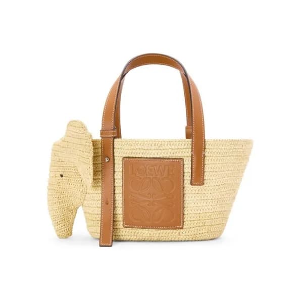 로에베 여성 Paula'lbiza 카멜 라탄백 - Loewe Womens Camel Tot… - 1