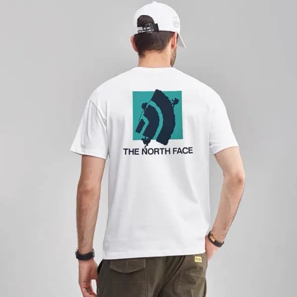 노스페이스 남성 화이트 크루넥 반팔티 - The North Face Mens White T… - 1