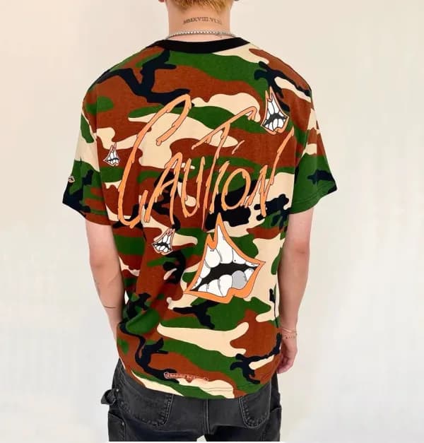 크롬하츠 남성 크루넥 그린 반팔티 - Mens Green Tshirts - chr0447x - 1