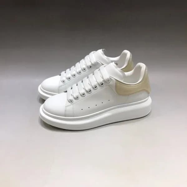알렉산더맥퀸 남/녀 아이보리탭 스니커즈 - Unisex Ivory Sneakers - a… - 1