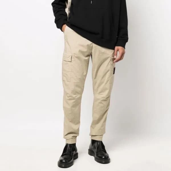 스톤아일랜드 남성 캐쥬얼 베이지 팬츠 - Mens Beige Pants - sto0485… - 1