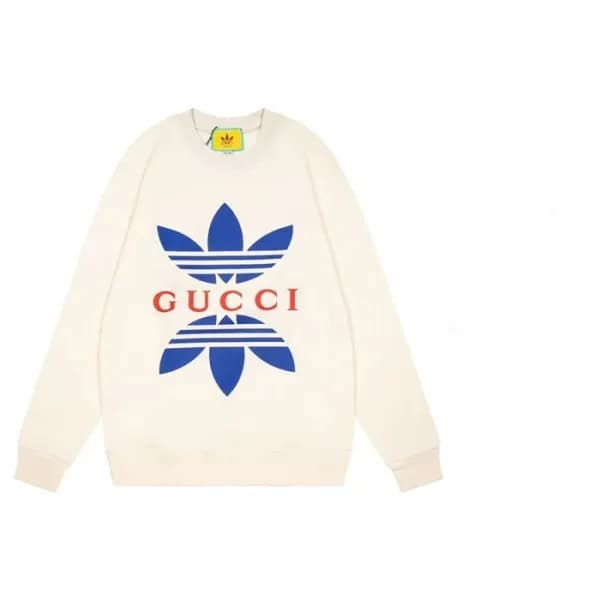 구찌 남/녀 캐쥬얼 아이보리 맨투맨 - Unisex Ivory Tshirts - Guc05… - 1