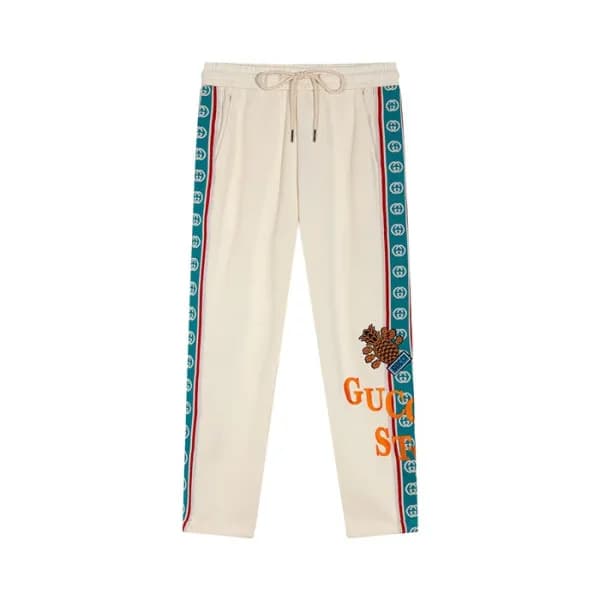 구찌 남성 캐쥬얼 화이트 팬츠 - Gucci Mens White Pants - guc052… - 1