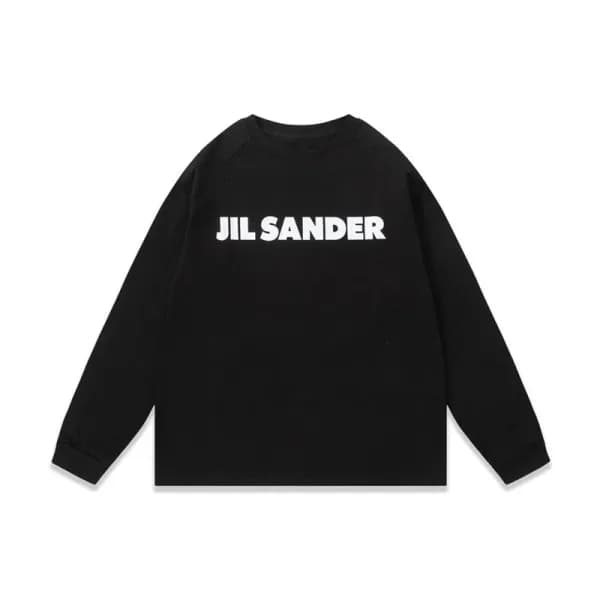 질샌더 남성 블랙 크루넥 맨투맨 - Jil Sander Mens Black Tshirts … - 1