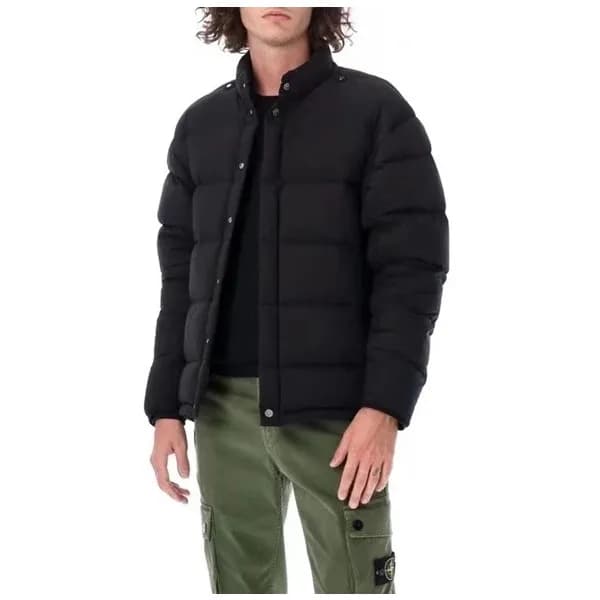 스톤아일랜드 남성 블랙 구스다운 패딩 - Stone Island Mens Black Pad… - 1