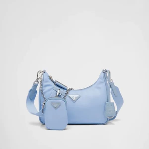 프라다 여성 블루 호보백 - Prada Womens Blue Hobo Bag - pr168… - 1