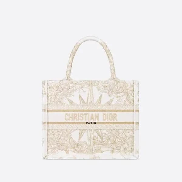 디올 남/녀 골드 북토트 - Dior Unisex Gold Book Tote - di176… - 1
