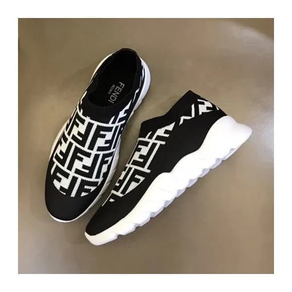 펜디 남성 이니셜 화이트 스니커즈 - Fendi Mens White Sneakers - f… - 1