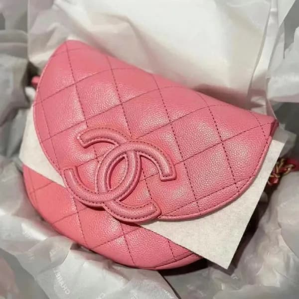 샤넬 여성 핑크 체인백 - Chanel Womens Pink Cross Bag - ch69… - 1