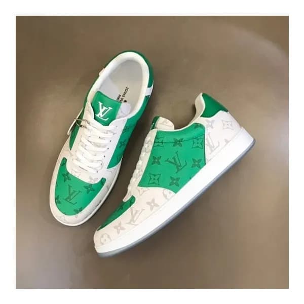 루이비통 남성 그린 스니커즈 - Louis vuitton Mens Green Sneaker… - 1