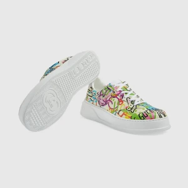 구찌 남/녀 그린 스니커즈 - Gucci Unisex Green Sneakers- gu35… - 1