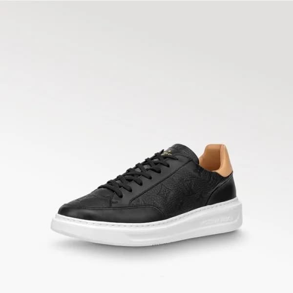 루이비통 남성 블랙 스니커즈 - Louis vuitton Mens Black Sneaker… - 1