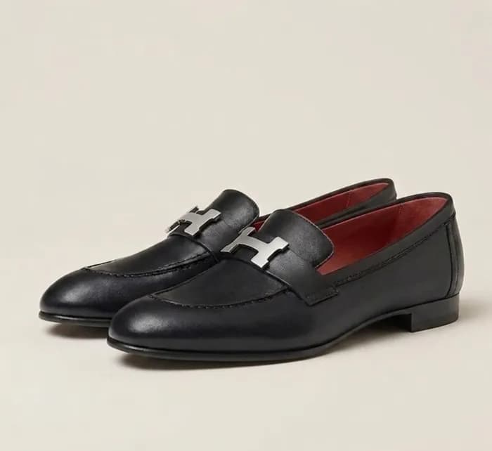 에르메스 여성 블랙 파리 로퍼 - Hermes Womens Black Loafer - he… - 1